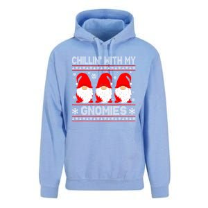 Chillin With My Gnomies Matching Family Christmas Gnome Gift Unisex Surf Hoodie