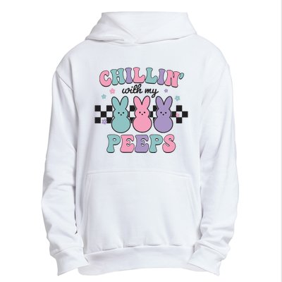 Chillin With My Peeps Easter Bunny Urban Pullover Hoodie