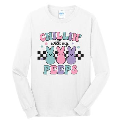 Chillin With My Peeps Easter Bunny Tall Long Sleeve T-Shirt