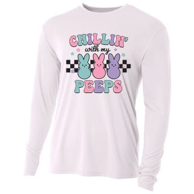 Chillin With My Peeps Easter Bunny Cooling Performance Long Sleeve Crew