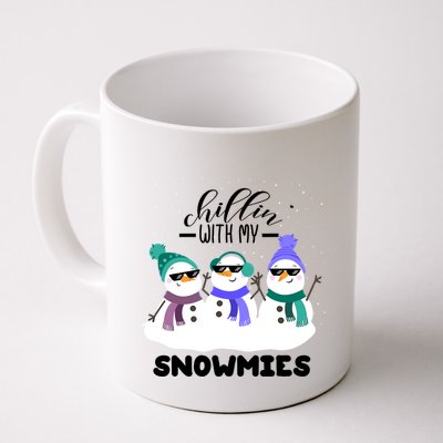 Chillin With My Snowmies Funny Christmas Pajamas Xmas Gifts Mug