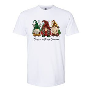 Chillin With My Gnomies Matching Family Christmas Gnome Softstyle CVC T-Shirt