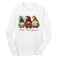 Chillin With My Gnomies Matching Family Christmas Gnome Long Sleeve Shirt