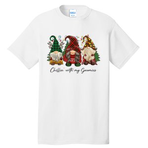 Chillin With My Gnomies Matching Family Christmas Gnome Tall T-Shirt