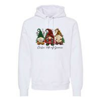 Chillin With My Gnomies Matching Family Christmas Gnome Premium Hoodie