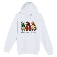 Chillin With My Gnomies Matching Family Christmas Gnome Premium Pullover Hoodie