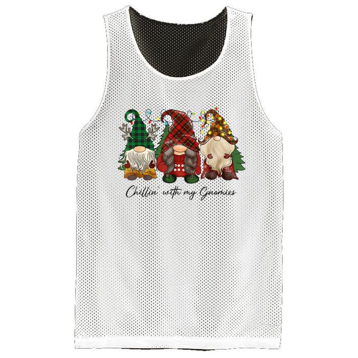 Chillin With My Gnomies Matching Family Christmas Gnome Mesh Reversible Basketball Jersey Tank