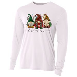 Chillin With My Gnomies Matching Family Christmas Gnome Cooling Performance Long Sleeve Crew