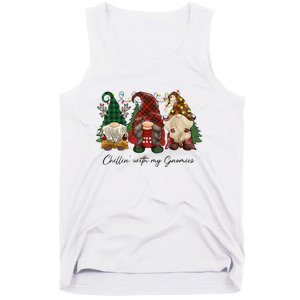 Chillin With My Gnomies Matching Family Christmas Gnome Tank Top