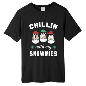 Chillin With My Snowmies Ugly Christmas Snowman Tall Fusion ChromaSoft Performance T-Shirt