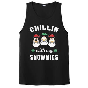 Chillin With My Snowmies Ugly Christmas Snowman PosiCharge Competitor Tank