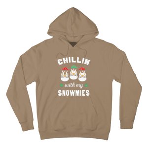 Chillin With My Snowmies Ugly Christmas Snowman Hoodie