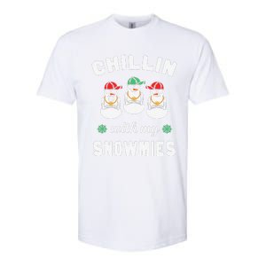 Chillin With My Snowmies Ugly Christmas Snowman Softstyle CVC T-Shirt