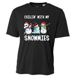 Chillin With My Snowmies Family Pajamas Snowman Christmas Cooling Performance Crew T-Shirt