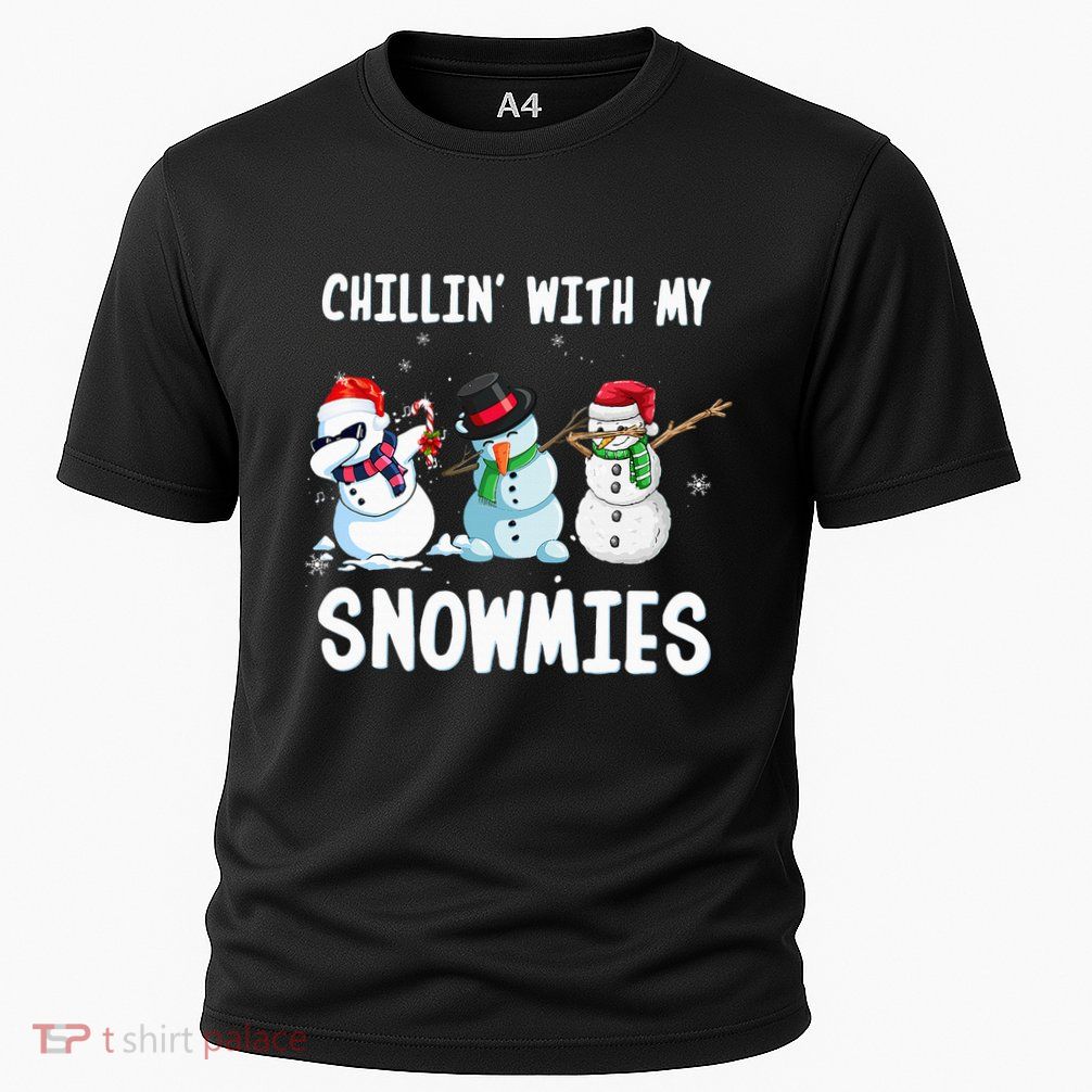 Chillin With My Snowmies Family Pajamas Snowman Christmas Performance Shirt
