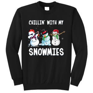 Chillin With My Snowmies Family Pajamas Snowman Christmas Sweatshirt