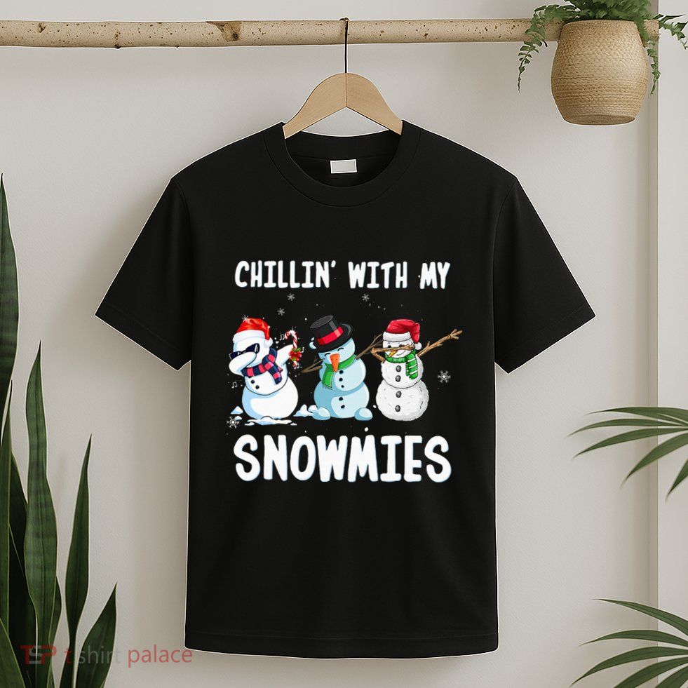 Chillin With My Snowmies Family Pajamas Snowman Christmas T-Shirt