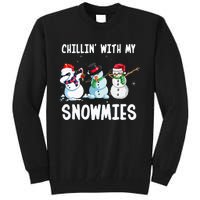 Chillin With My Snowmies Family Pajamas Snowman Christmas Tall Sweatshirt