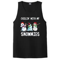 Chillin With My Snowmies Family Pajamas Snowman Christmas PosiCharge Competitor Tank