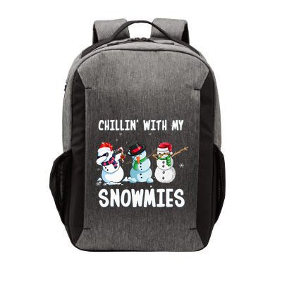 Chillin With My Snowmies Family Pajamas Snowman Christmas Vector Backpack