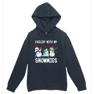 Chillin With My Snowmies Family Pajamas Snowman Christmas Urban Pullover Hoodie