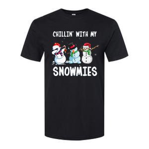 Chillin With My Snowmies Family Pajamas Snowman Christmas Softstyle CVC T-Shirt