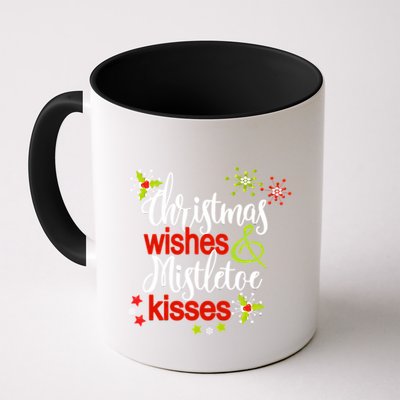 Christmas Wishes Mistletoe Kisses Mug