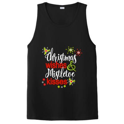 Christmas Wishes Mistletoe Kisses PosiCharge Competitor Tank