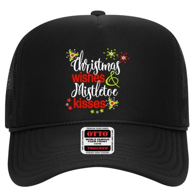 Christmas Wishes Mistletoe Kisses Trucker Hat