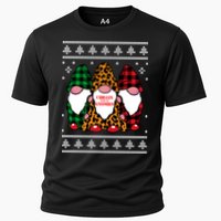 Chillin With My Gnomies Gnomes In Pajamas Ugly Christmas Cooling Performance Crew T-Shirt