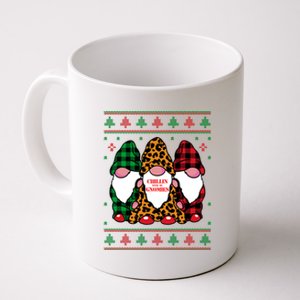 Chillin With My Gnomies Gnomes In Pajamas Ugly Christmas Coffee Mug