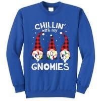 Chillin With My Gnomies Funny Gnome Christmas Pamajas Family Cute Sweatshirt