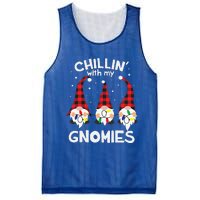 Chillin With My Gnomies Funny Gnome Christmas Pamajas Family Cute Mesh Reversible Basketball Jersey Tank