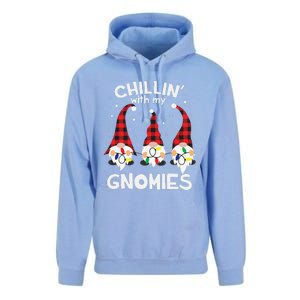 Chillin With My Gnomies Funny Gnome Christmas Pamajas Family Cute Unisex Surf Hoodie