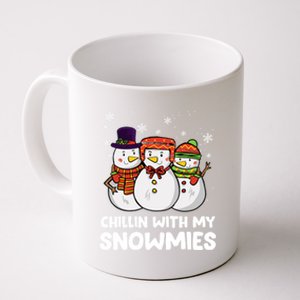 Chillin With My Snowmies Christmas Friends Winter Snow Cute Gift Coffee Mug