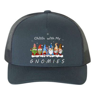 Chillin With My Gnomies Funny Gnome Christmas Pamajas Family Yupoong Adult 5-Panel Trucker Hat