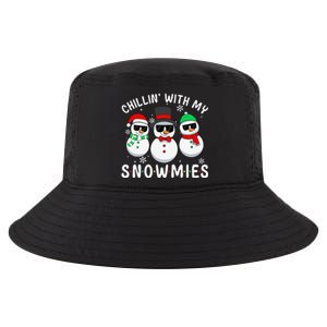 Chillin With My Snowmies Snowman Christmas Pajama Cool Comfort Performance Bucket Hat