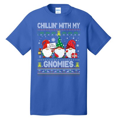 Chillin With My Gnomies Matching Family Christmas Pjs Gnome Tall T-Shirt