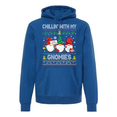 Chillin With My Gnomies Matching Family Christmas Pjs Gnome Premium Hoodie