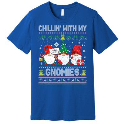 Chillin With My Gnomies Matching Family Christmas Pjs Gnome Premium T-Shirt