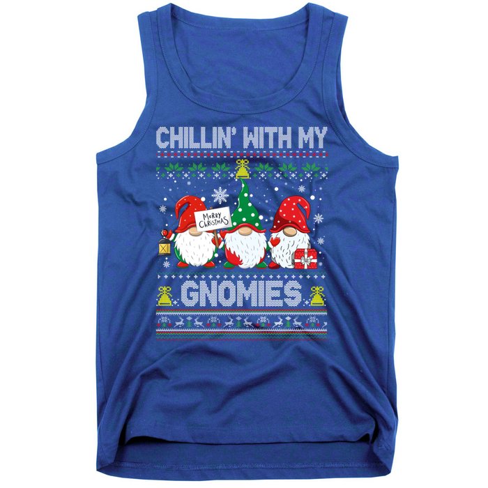 Chillin With My Gnomies Matching Family Christmas Pjs Gnome Tank Top