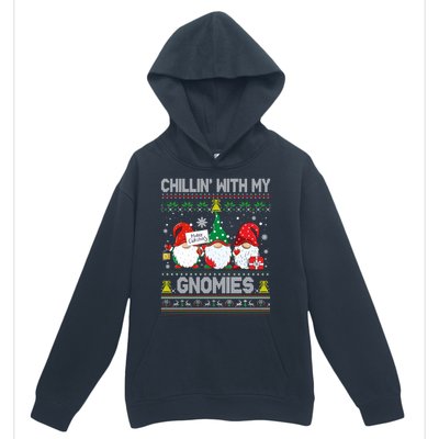 Chillin With My Gnomies Matching Family Christmas Pjs Gnome Urban Pullover Hoodie