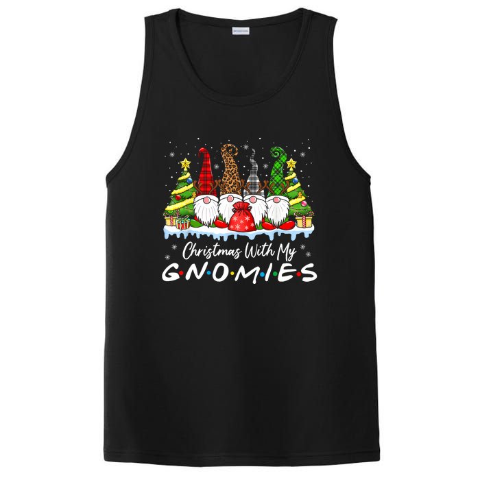 Christmas With My Gnomies Merry Christmas Buffalo Plaid PosiCharge Competitor Tank