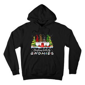 Christmas With My Gnomies Merry Christmas Buffalo Plaid Tall Hoodie