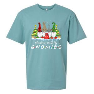 Christmas With My Gnomies Merry Christmas Buffalo Plaid Sueded Cloud Jersey T-Shirt