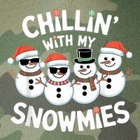 Chillin’ With My Snowmies Funny Christmas Snowman Legacy Tie Dye Trucker Hat