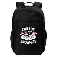 Chillin’ With My Snowmies Funny Christmas Snowman Backpack