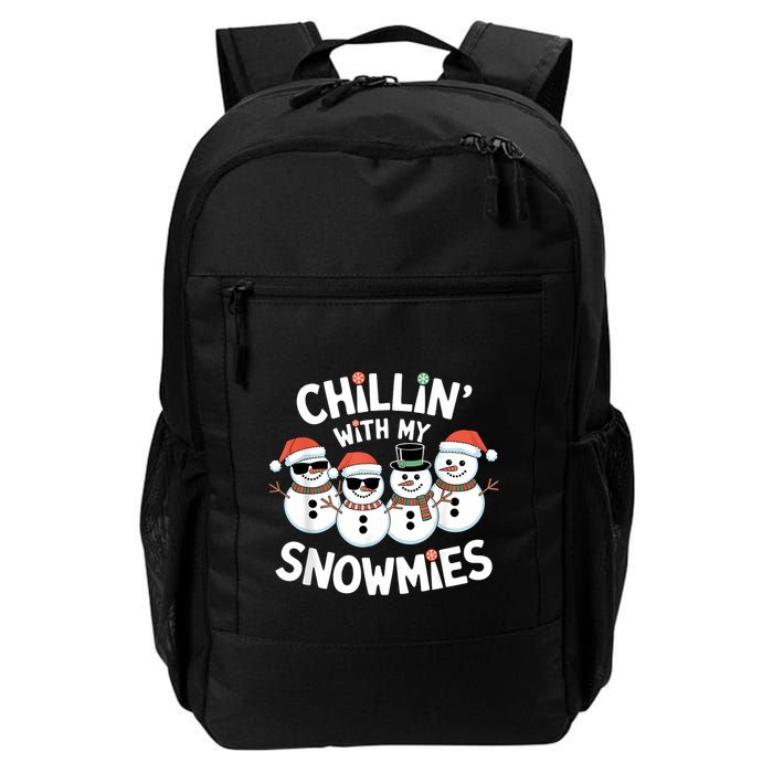 Chillin’ With My Snowmies Funny Christmas Snowman Backpack