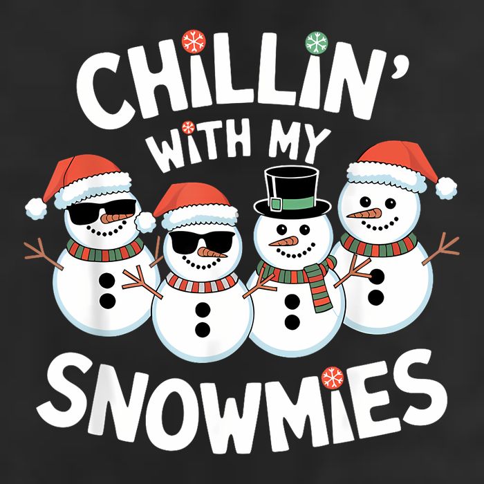 Chillin’ With My Snowmies Funny Christmas Snowman Adult Drive Performance Visor