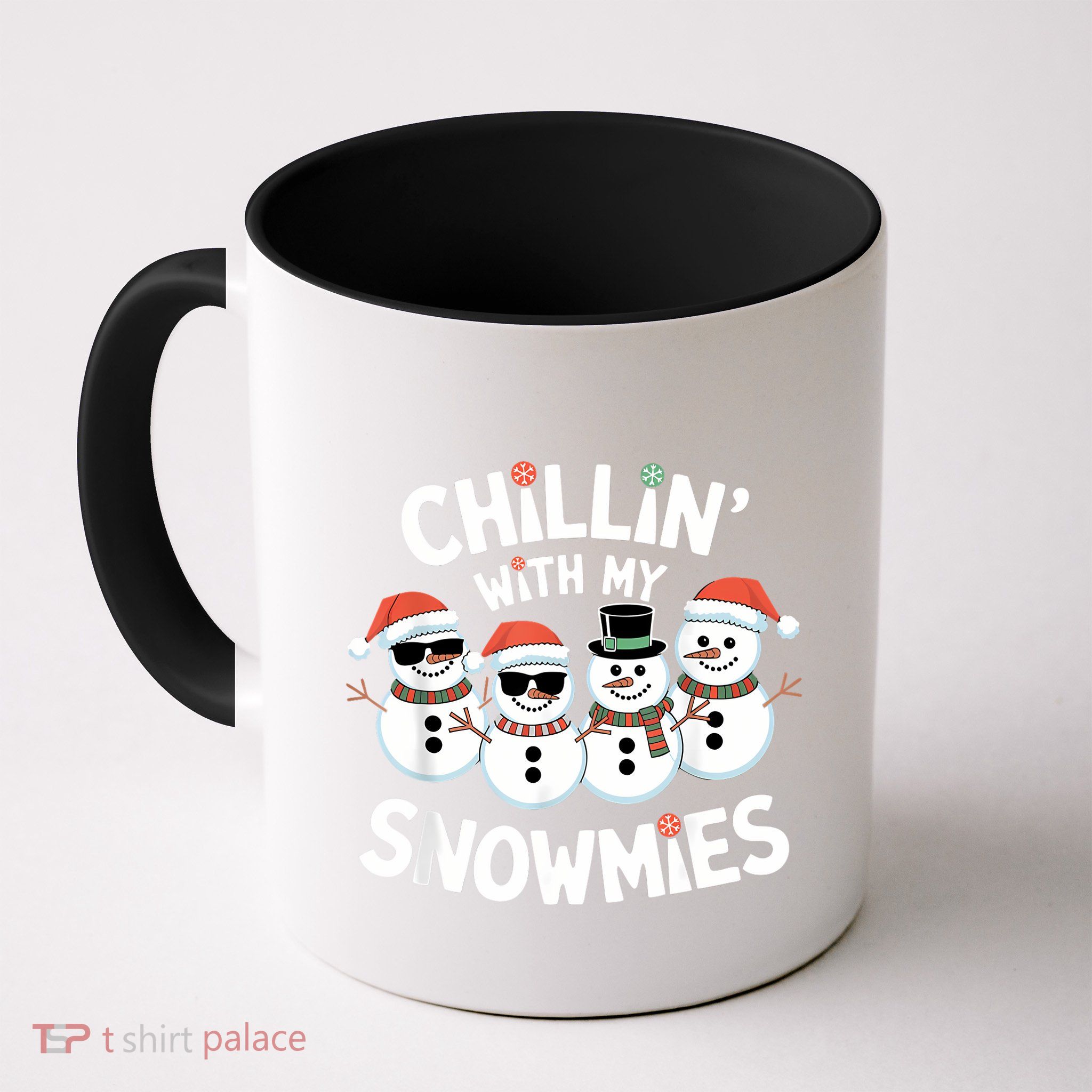 Chillin’ With My Snowmies Funny Christmas Snowman Mug